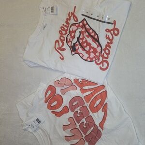 Girls, Valentine, Rolling Stones And Beetles Song Sayibg, Red and Pink Set